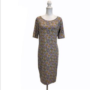 Lularoe Julia Gray Purple Large Dress